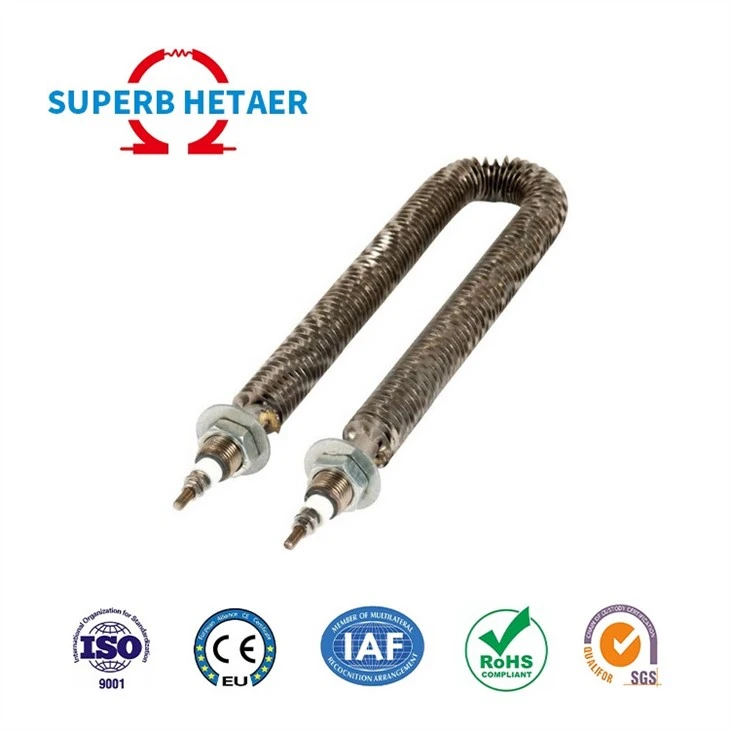 I U W Type Stainless Steel Heating Elements Finned Tubular Air Heater